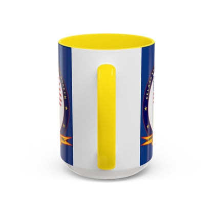 DeLand Naval Air Station Museum Blue Accent Mug by theGreenDragonTavern.shop