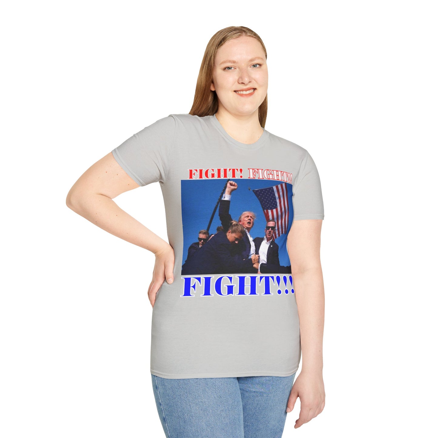 FIGHT! FIGHT!! FIGHT!!! Light colors Unisex T-Shirt by theGreenDragonTavern.shop