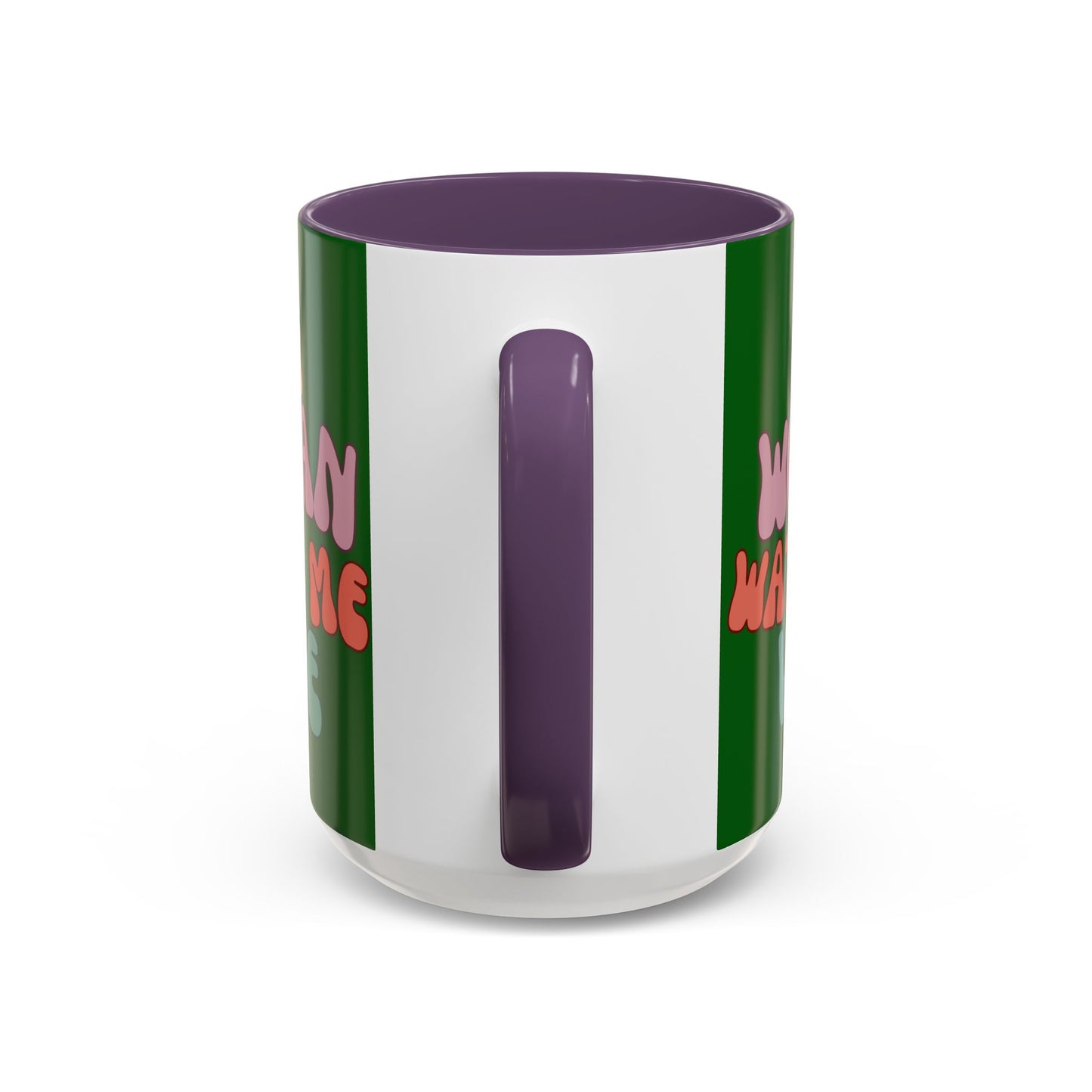 I Am Woman Watch Me Vote Dark Green Accent Mug by theGreenDragonTavern.shop