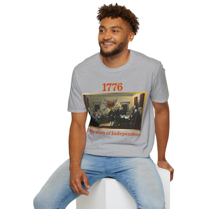 Declaration of Independence Light colors Unisex T-Shirt by theGreenDragonTavern.shop