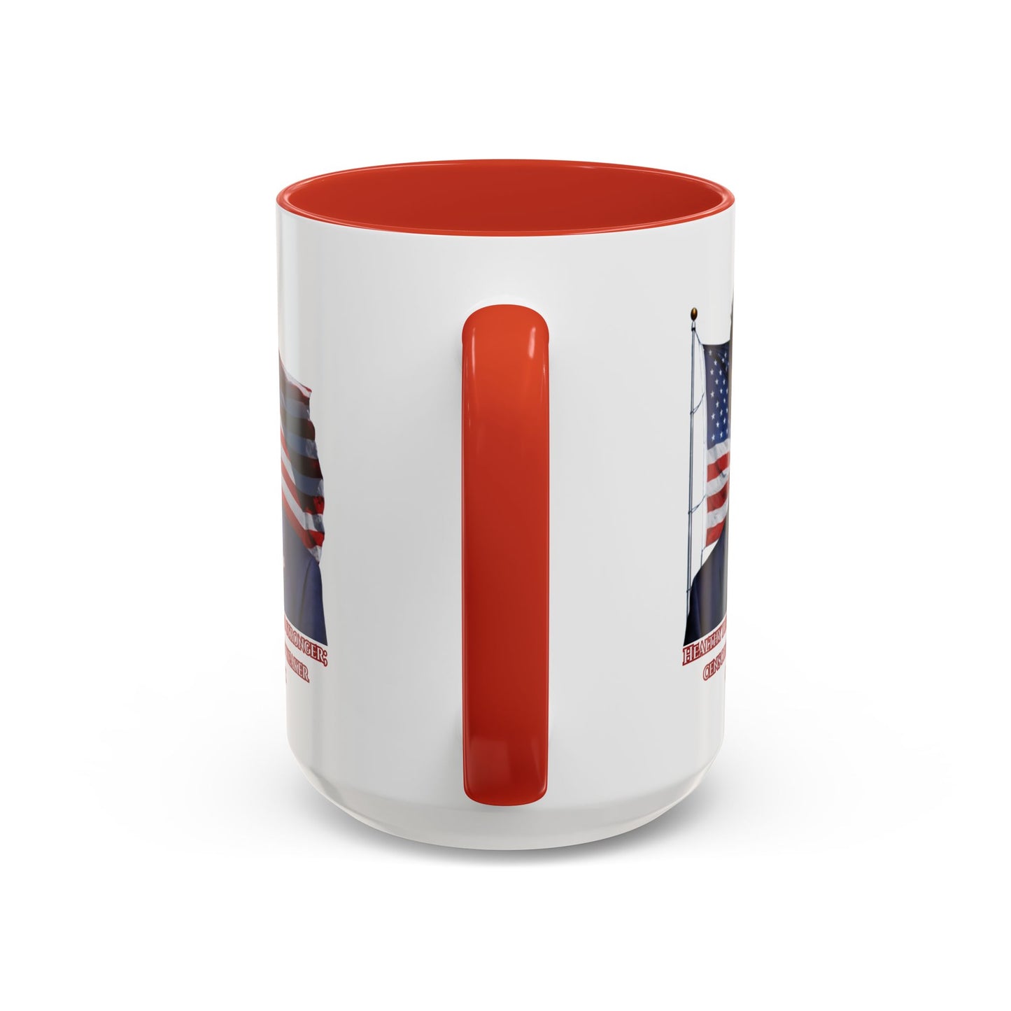 Charlie Kirk, Healthy Debate White Accent Mug by theGreenDragonTavern.shop