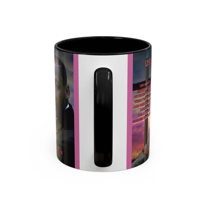 Use Me God, MLK Jr Pink Accent Mug by theGreenDragonTavern.shop