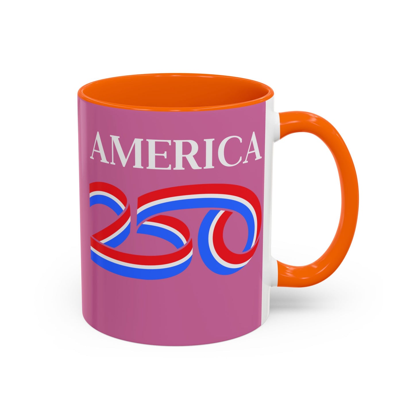 America 250 Pink Accent Mug by theGreenDragonTavern.shop