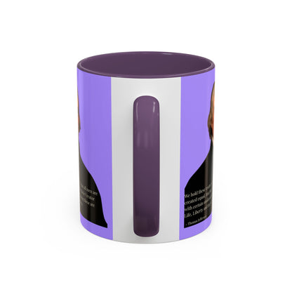 We hold these truths to be self-evident Light Purple Accent Mug by theGreenDragonTavern.shop
