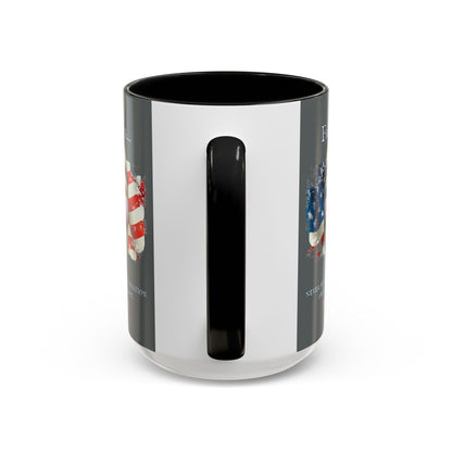 Ronald Reagan Freedom Vendetta Grey Accent Mug by theGreenDragonTavern.shop