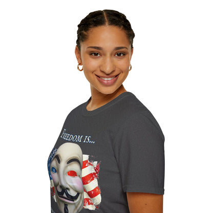 Ronald Reagan Freedom Vendetta Dark colors Unisex T-Shirt by theGreenDragonTavern.shop