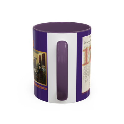 Declaration of Independence Dark Purple Accent Mug by theGreenDragonTavern.shop