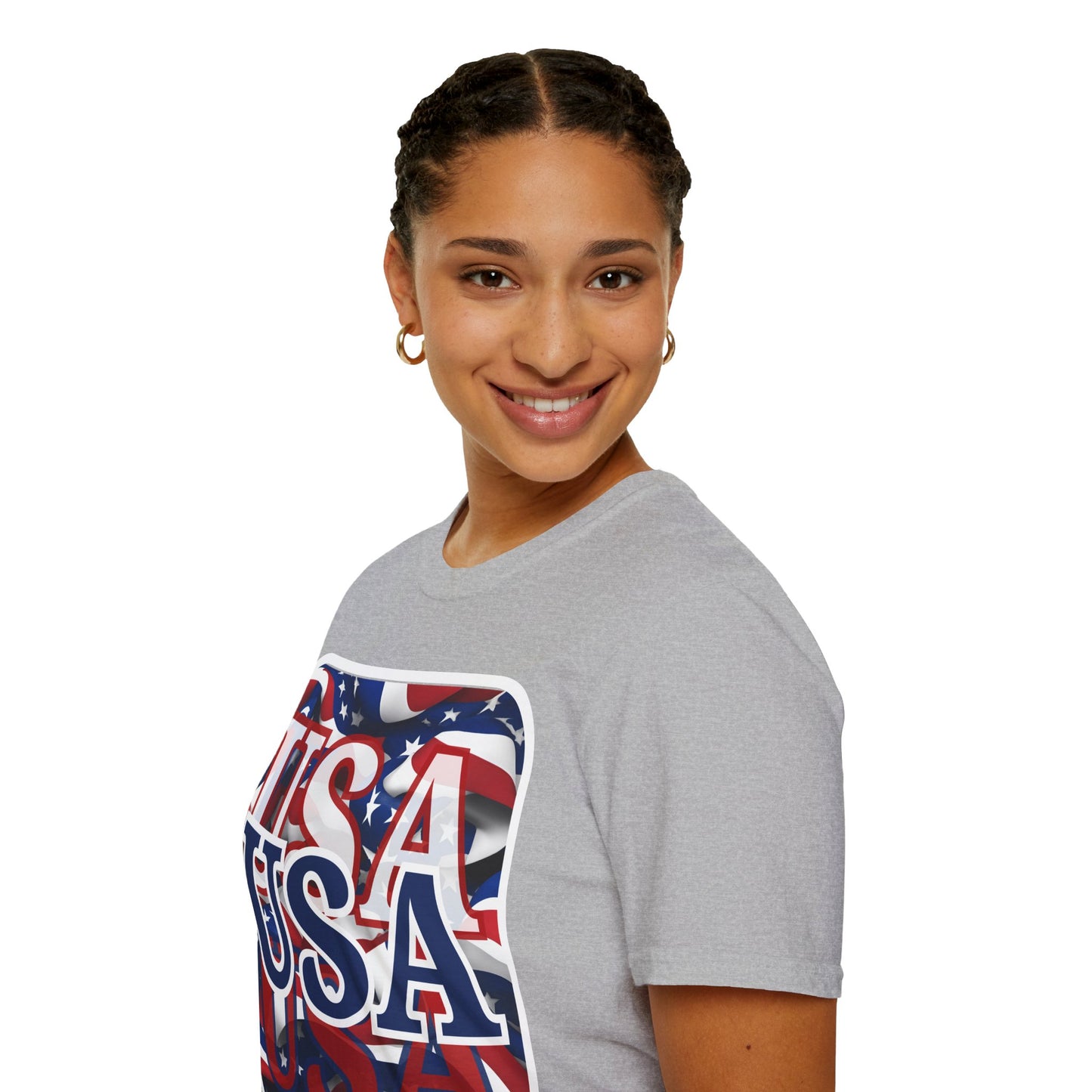 Red White and BLUE USA Patriot Light colors Unisex T-Shirt by theGreenDragonTavern.shop