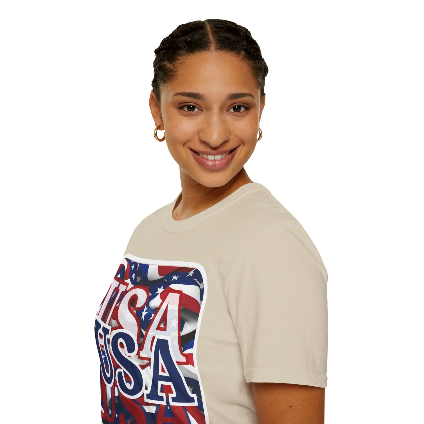 Red White and BLUE USA Patriot Light colors Unisex T-Shirt by theGreenDragonTavern.shop