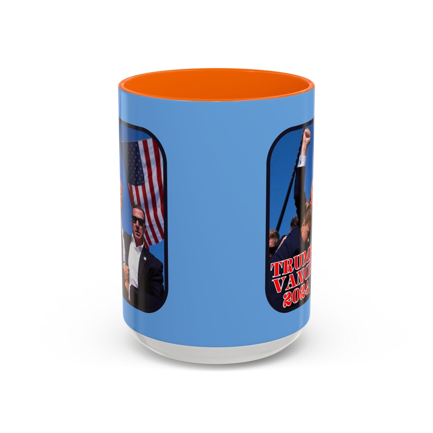 Trump and Vance 2024 Accent Mug by theGreenDragonTavern.shop