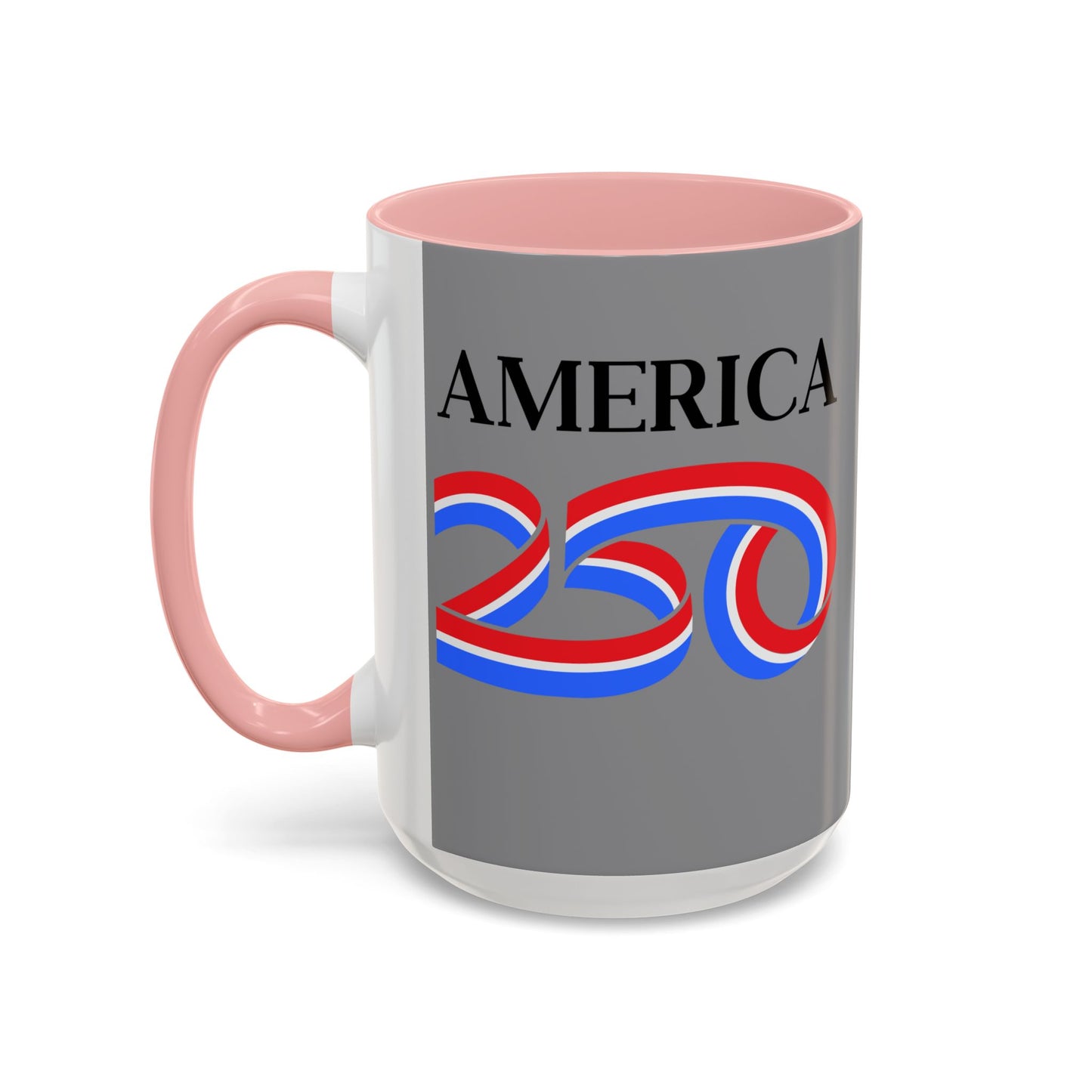 America 250 Grey Accent Mug by theGreenDragonTavern.shop