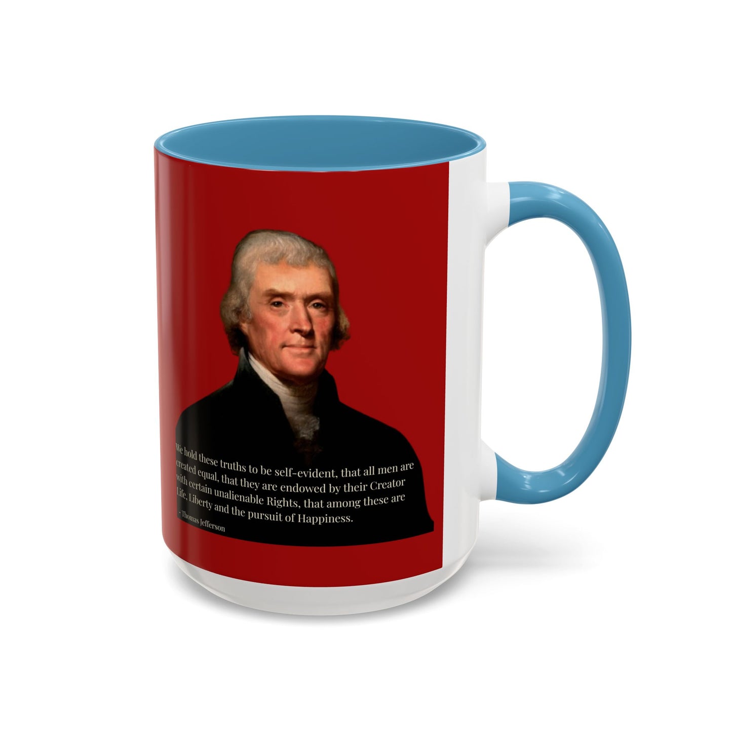 We hold these truths to be self-evident Red Accent Mug by theGreenDragonTavern.shop