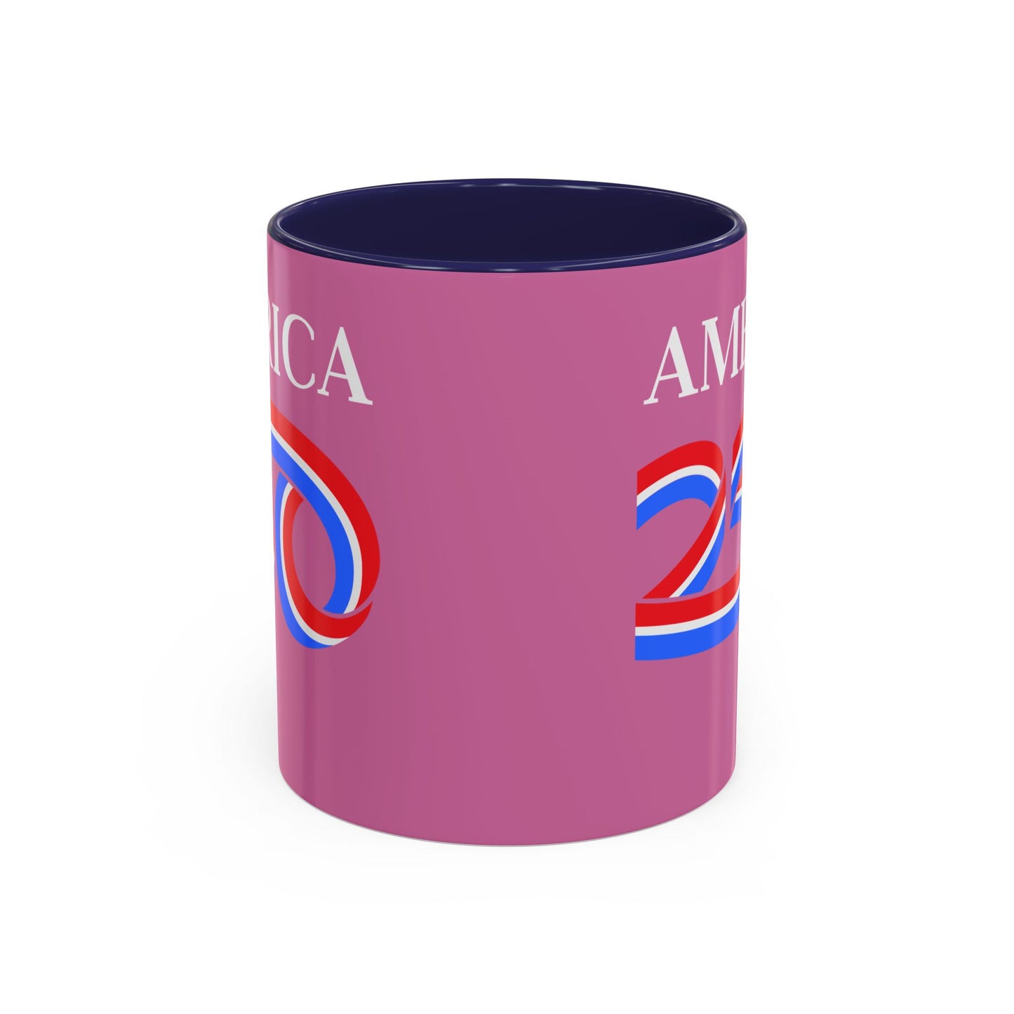 America 250 Pink Accent Mug by theGreenDragonTavern.shop