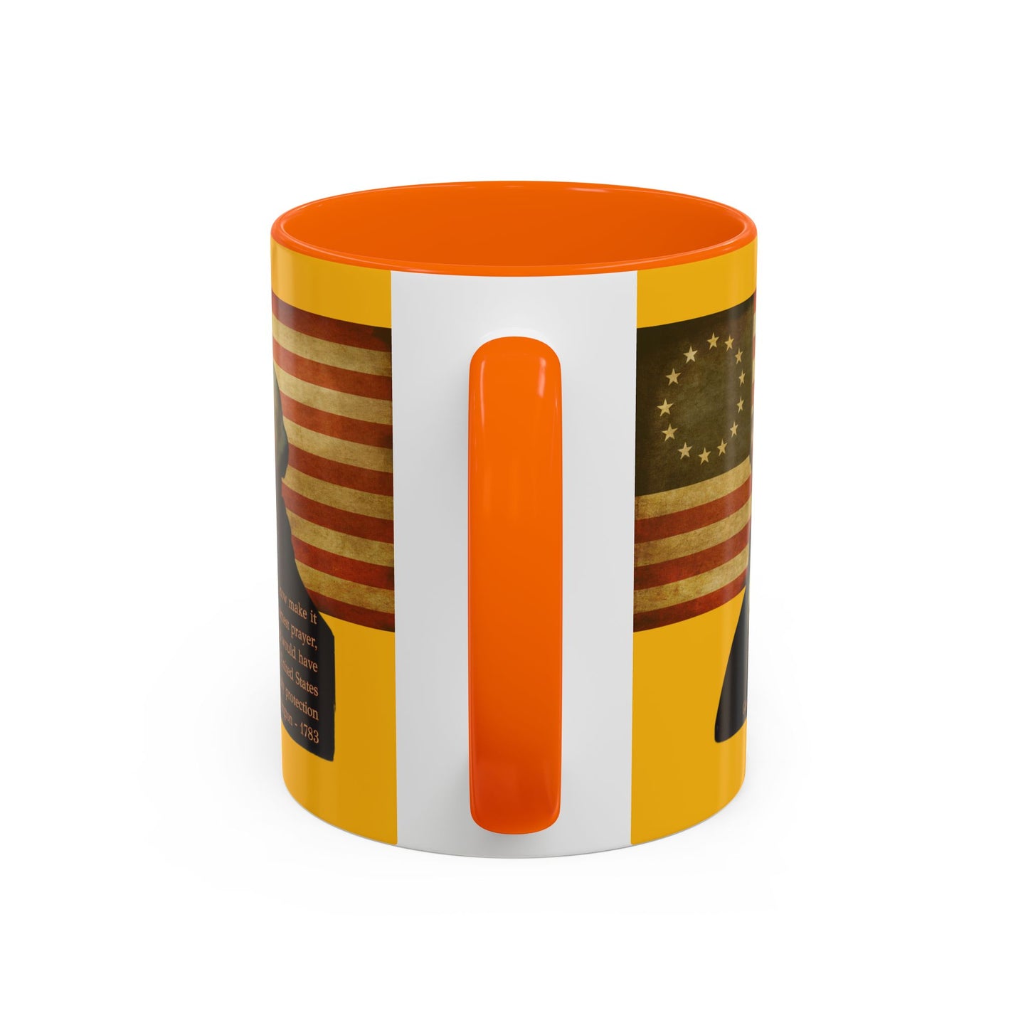 Washington's Earnest Prayer Yellow Accent Mug by theGreenDragonTavern.shop