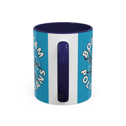 Bodycam the Politicians Drone Turquoise Accent Mug by theGreenDragonTavern.shop
