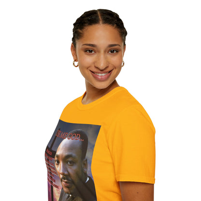 Use Me God, MLK Jr Light colors Unisex T-Shirt by theGreenDragonTavern.shop