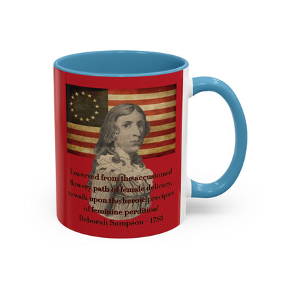 Deborah Sampson, America's Mulan Red Accent Mug by theGreenDragonTavern.shop