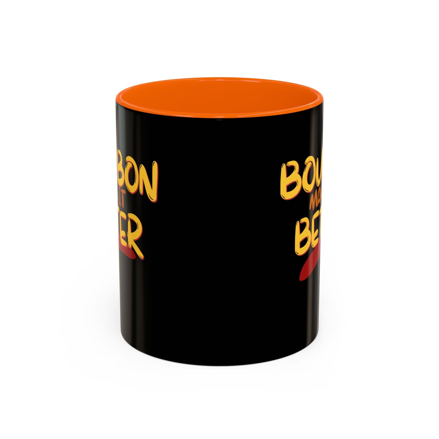 Bourbon makes it better Accent Mug by theGreenDragonTavern.shop