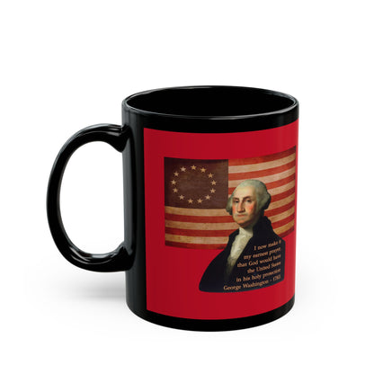 Washington's Earnest Prayer Red Mug by theGreenDragonTavern.shop