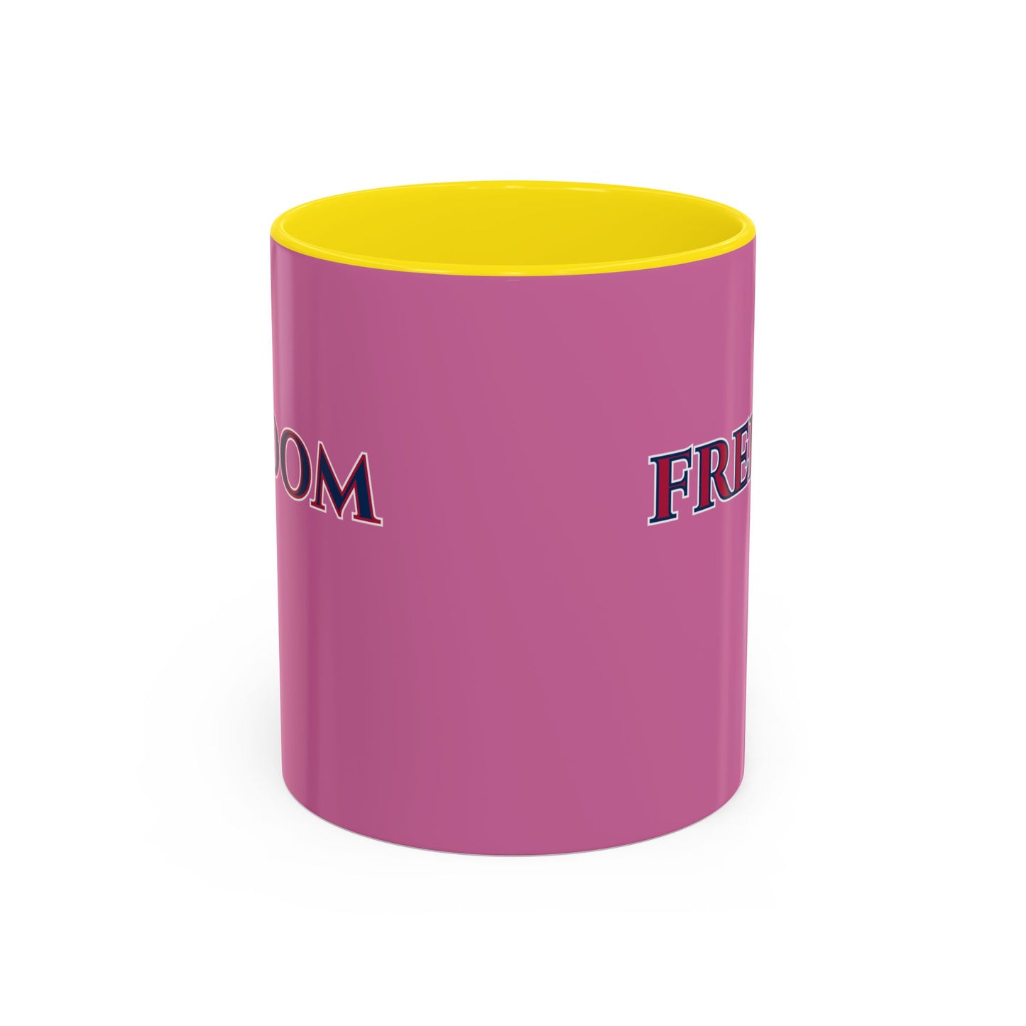 Freedom, Pink Accent Mug by theGreenDragonTavern.shop