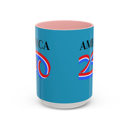 America 250 Turquoise Accent Mug by theGreenDragonTavern.shop