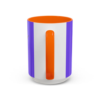 Hula Girl Packin' Heat Light Purple Accent Mug by theGreenDragonTavern.shop