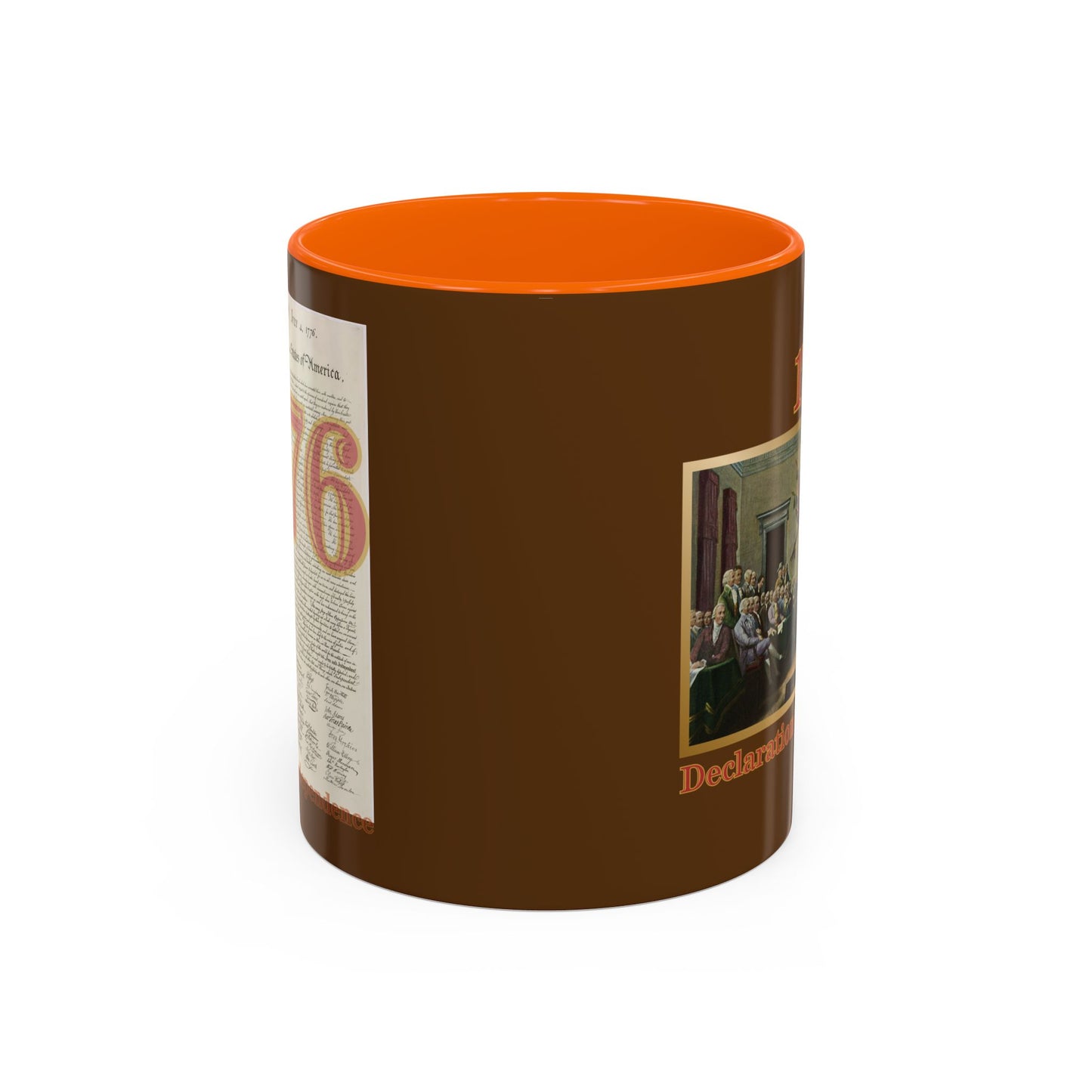 Declaration of Independence Brown Accent Mug by theGreenDragonTavern.shop