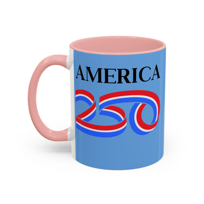 America 250 Light Blue Accent Mug by theGreenDragonTavern.shop