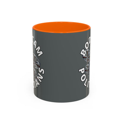 Bodycam the Politicians Drone Grey Accent Mug by theGreenDragonTavern.shop