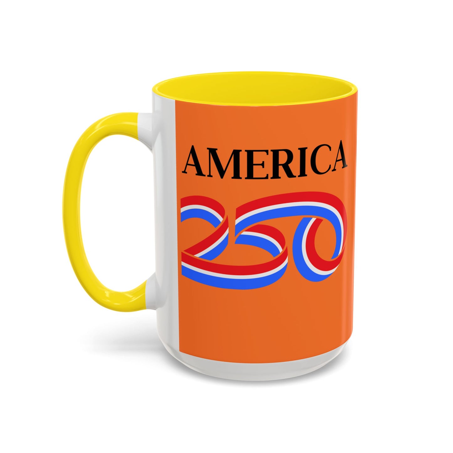 America 250 Orange Accent Mug by theGreenDragonTavern.shop