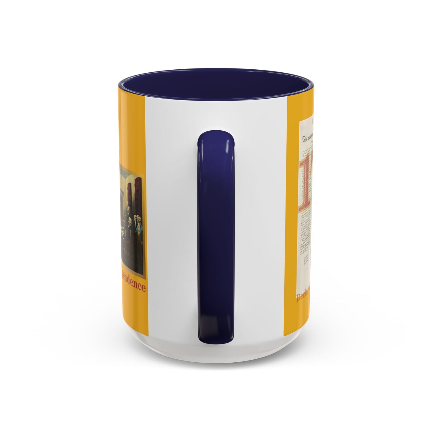 Declaration of Independence Yellow Accent Mug by theGreenDragonTavern.shop