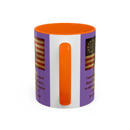 Deborah Sampson, America's Mulan Light Purple Accent Mug by theGreenDragonTavern.shop