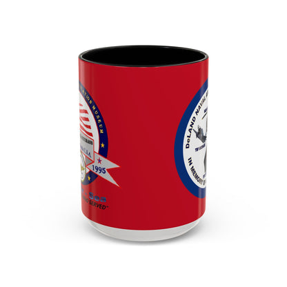 DNASM 2-sided, Founding & Student Art w/Navy Ring Red Accent Mug by theGreenDragonTavern.shop