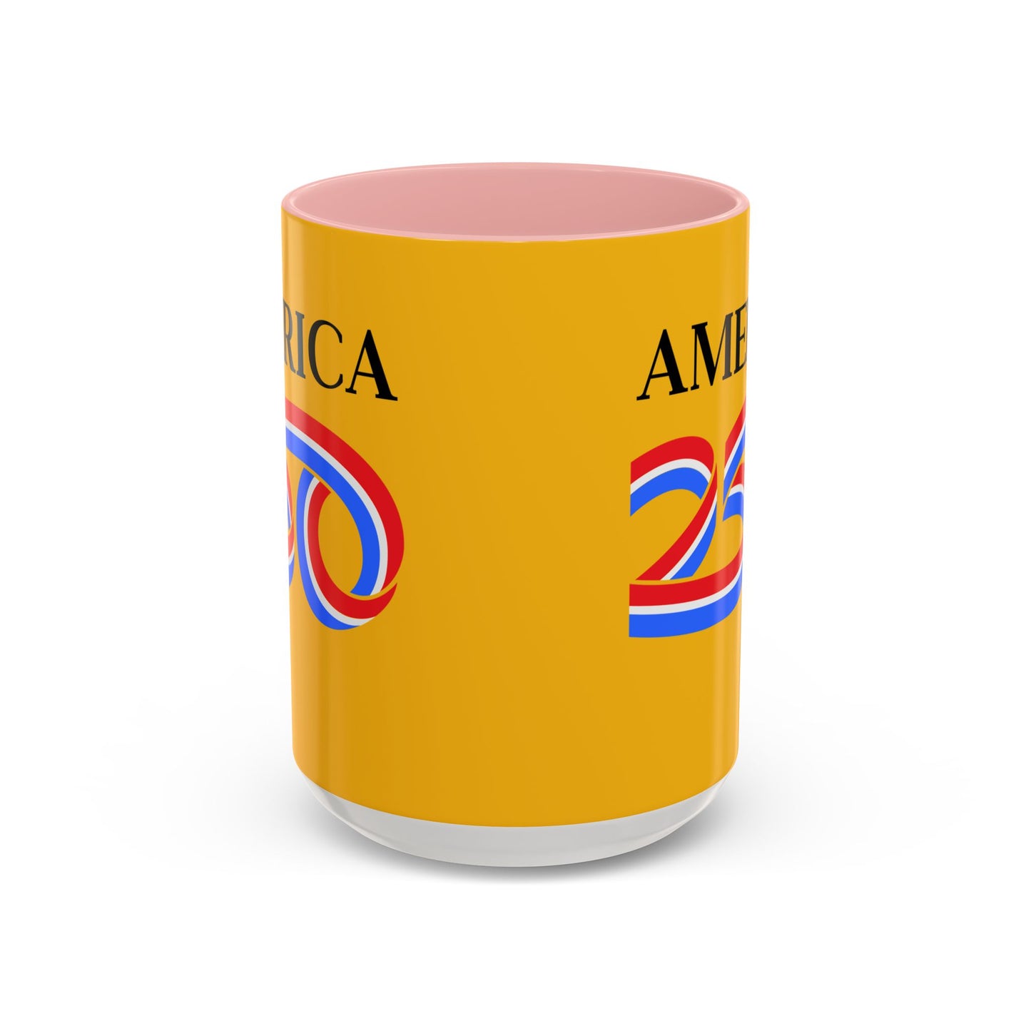 America 250 Yellow Accent Mug by theGreenDragonTavern.shop