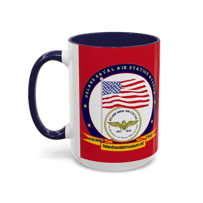 DeLand Naval Air Station Museum Red Accent Mug by theGreenDragonTavern.shop