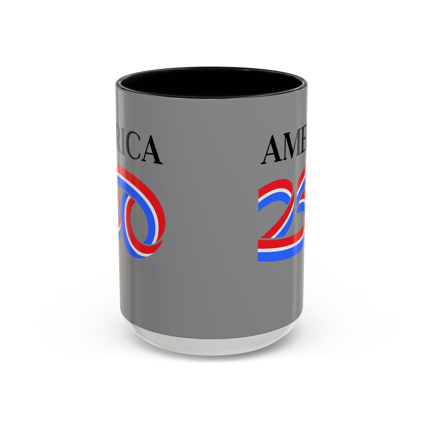 America 250 Grey Accent Mug by theGreenDragonTavern.shop