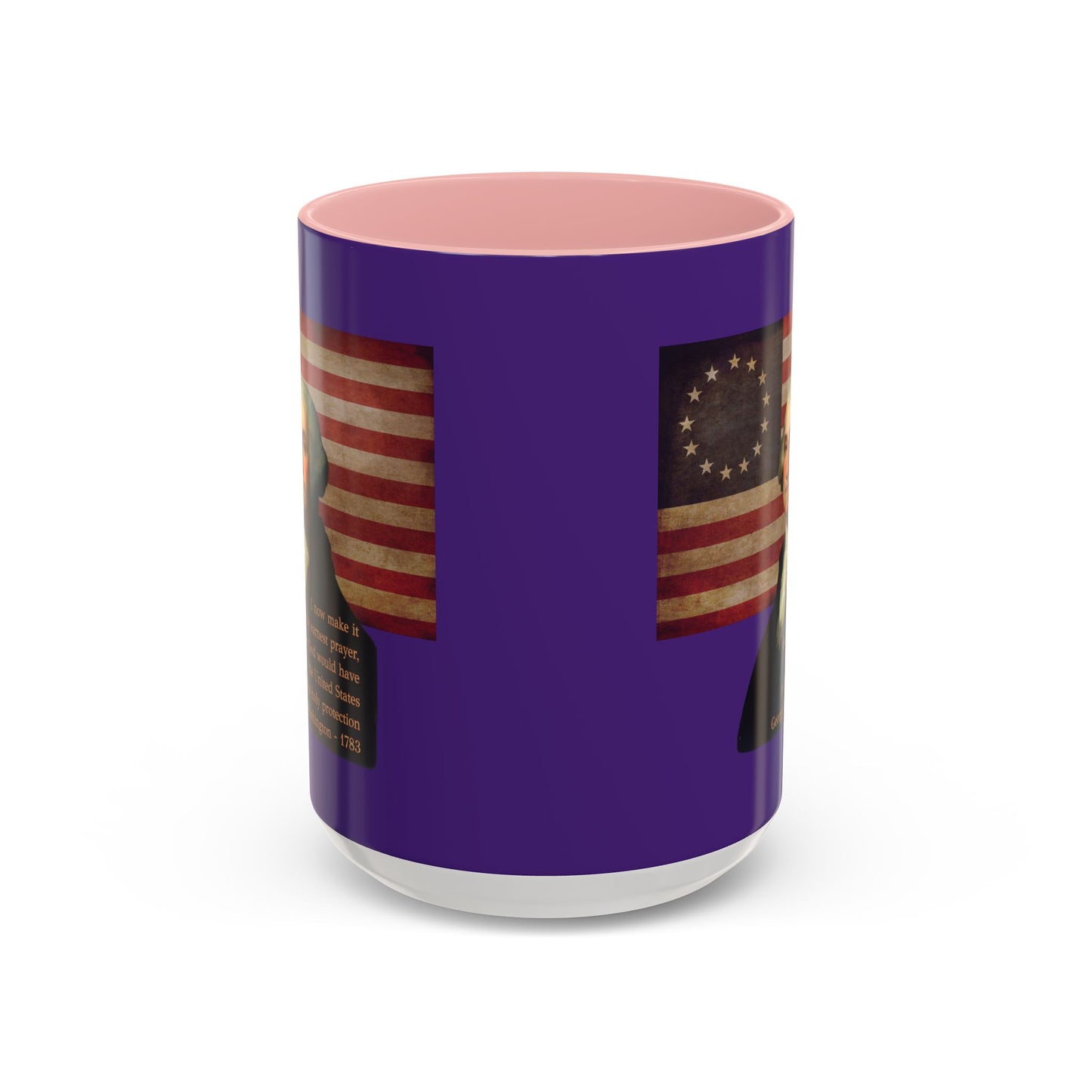 Washington's Earnest Prayer Purple Accent Mug by theGreenDragonTavern.shop