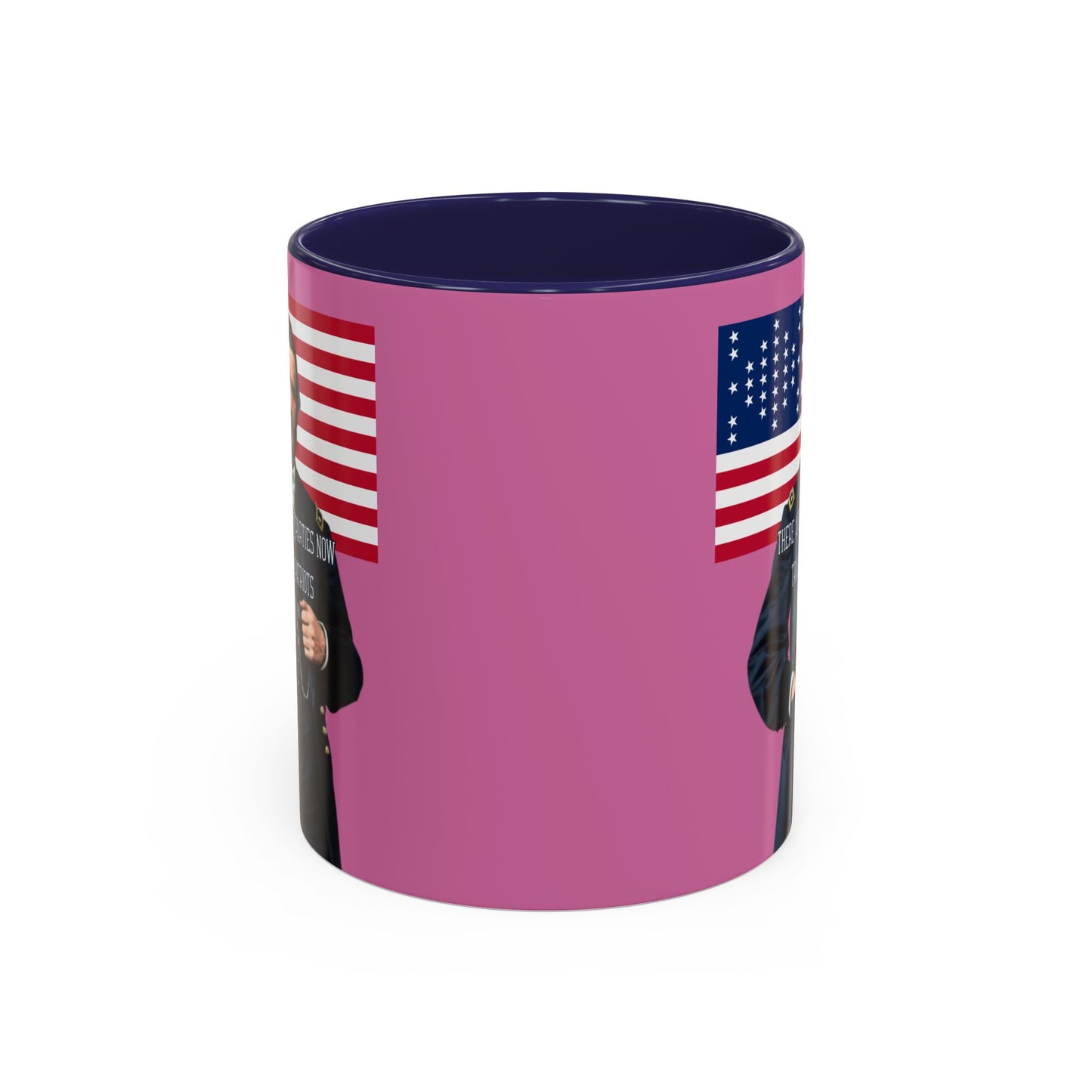 "Traitors and Patriots" Ulysses Grant Pink Accent Mug by theGreenDragonTavern.shop