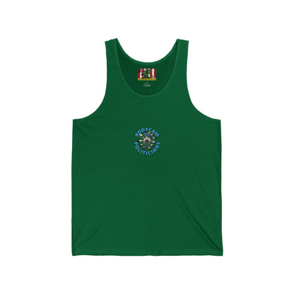 2-sided, Bodycam the Politicians Cameras Unisex Jersey Tank Top by theGreenDragonTavern.shop