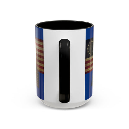 Washington's Earnest Prayer Dark Blue Accent Mug by theGreenDragonTavern.shop