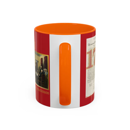 Declaration of Independence Red Accent Mug by theGreenDragonTavern.shop