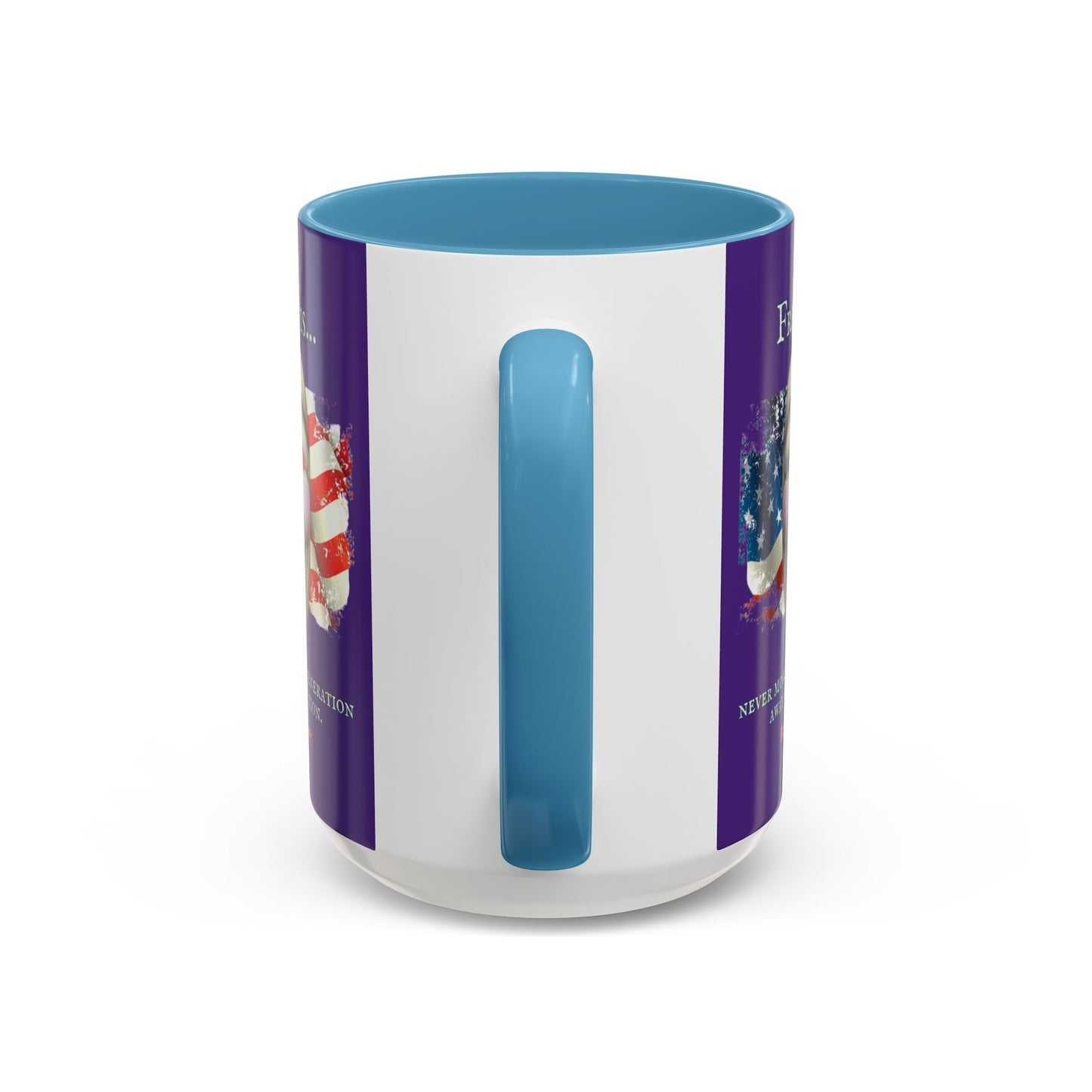 Ronald Reagan Freedom Vendetta Purple Accent Mug by theGreenDragonTavern.shop