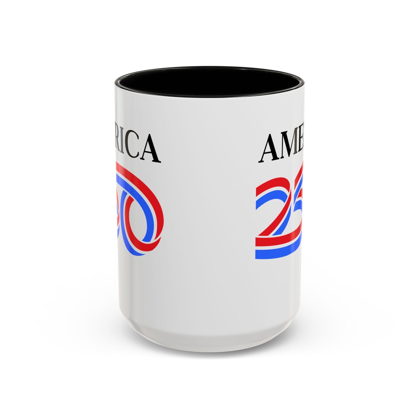 America 250 White Accent Mug by theGreenDragonTavern.shop