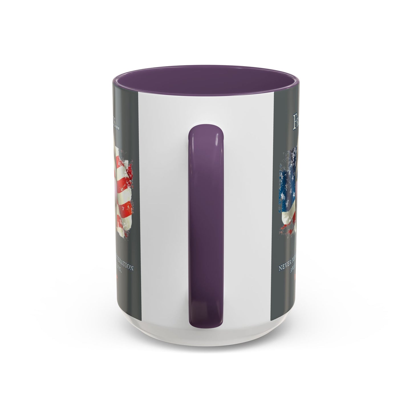 Ronald Reagan Freedom Vendetta Grey Accent Mug by theGreenDragonTavern.shop