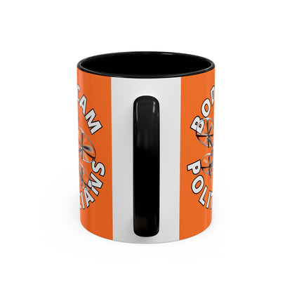 Bodycam the Politicians Drone Orange Accent Mug by theGreenDragonTavern.shop