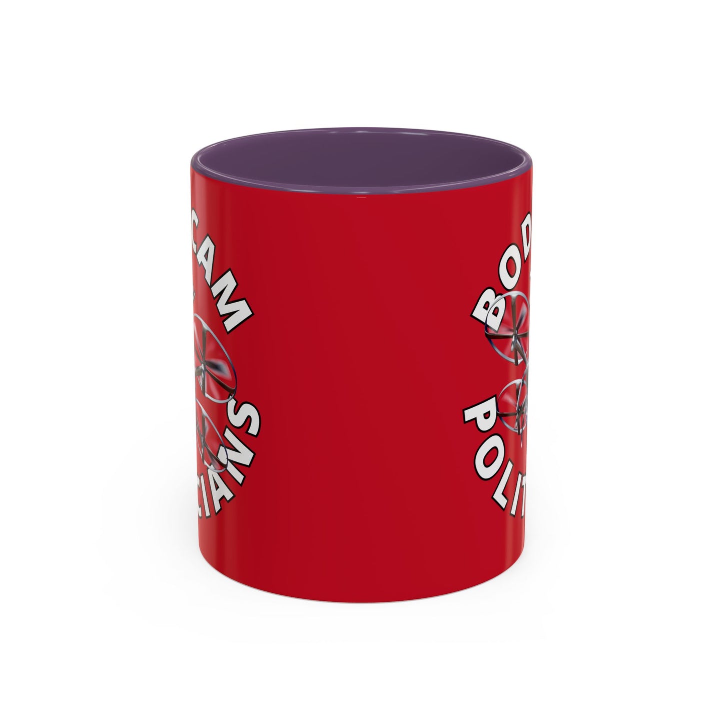 Bodycam the Politicians Drone Red Accent Mug by theGreenDragonTavern.shop