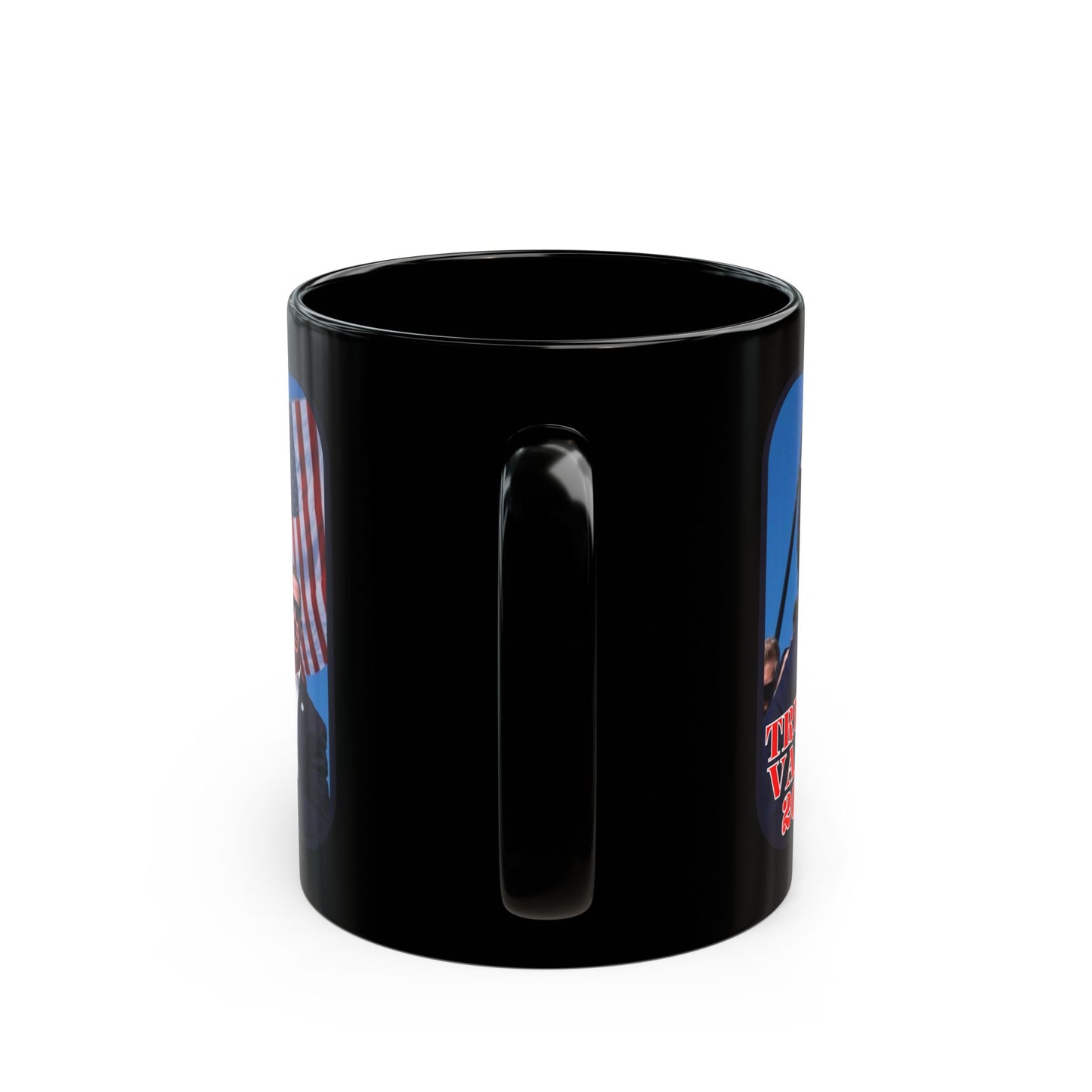 Trump and Vance 2024 Black Mug by theGreenDragonTavern.shop