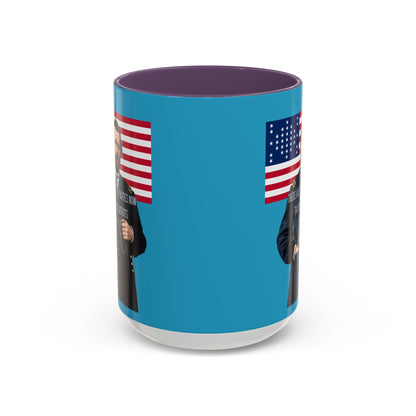 "Traitors and Patriots" Ulysses Grant Turquoise Accent Mug by theGreenDragonTavern.shop