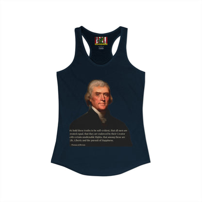 We hold these truths to be self-evident Women's Racerback Tank Top by theGreenDragonTavern.shop