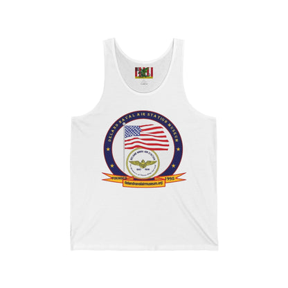 DeLand Naval Air Station Museum Unisex Jersey Tank Top by theGreenDragonTavern.shop